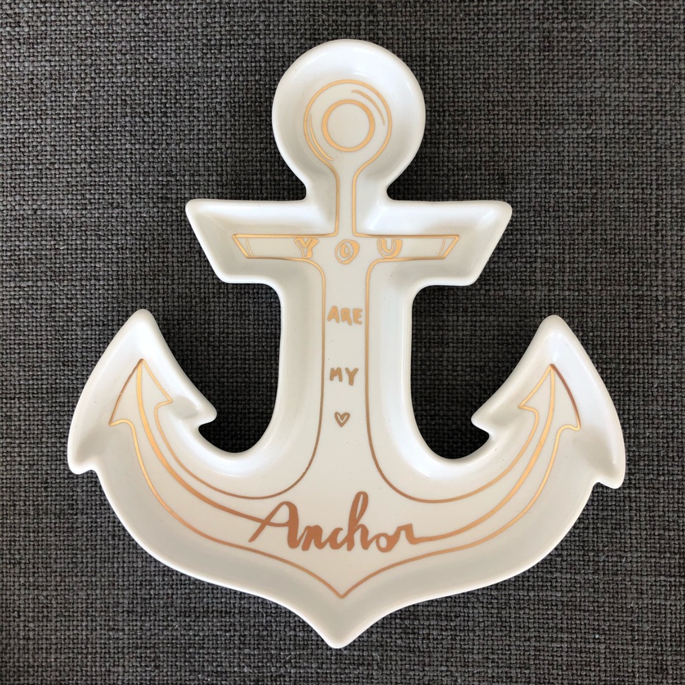 NEW Rosanna Azure Anchor Tray in a Gift Box